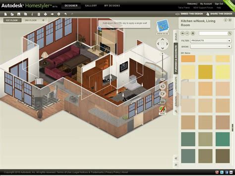 Home designer suite 2020 was created by chief architect and is their latest version of software for home design, interior design, and outdoor design. Autodesk Homestyler — Refine Your Design - YouTube