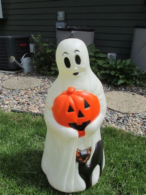 Cheap inflatable bouncers, buy quality toys & hobbies directly from china suppliers:120cm 4ft cloak ghost holding pumpkin inflatable toys led lighted yard outdoor decoration christmas easter halloween party props enjoy free shipping worldwide! Blow Mold Halloween Ghost w/ Cat Pumpkin Jack O' Lantern ...