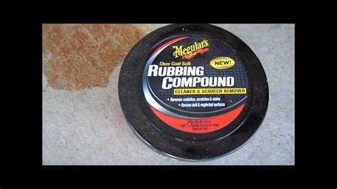 What is a compound noun? Meguiars Rubbing Compound removing a blemish on car - YouTube