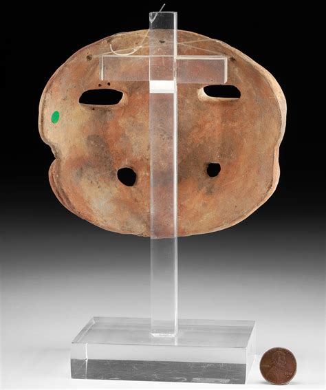 Lot Auction Tumaco La Tolita Pottery Mask Grimacing Face Artemis Gallery