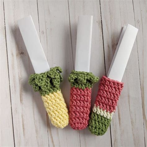 Summer Popsicle Sleeves A Crochet Pattern Knotty Bliss Boutique