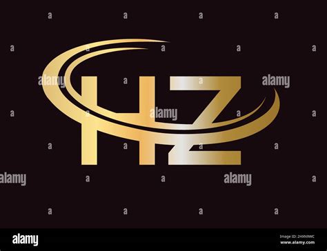 Initial Monogram Letter Hz Logo Design Vector Hz Logo Design Template