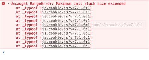 Uncaught Rangeerror Maximum Call Stack Size Exceeded Issue