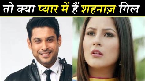 Shehnaaz Gill Is In Love With Siddharth Shukla Says Social Media Viewers On Sidnaz YouTube