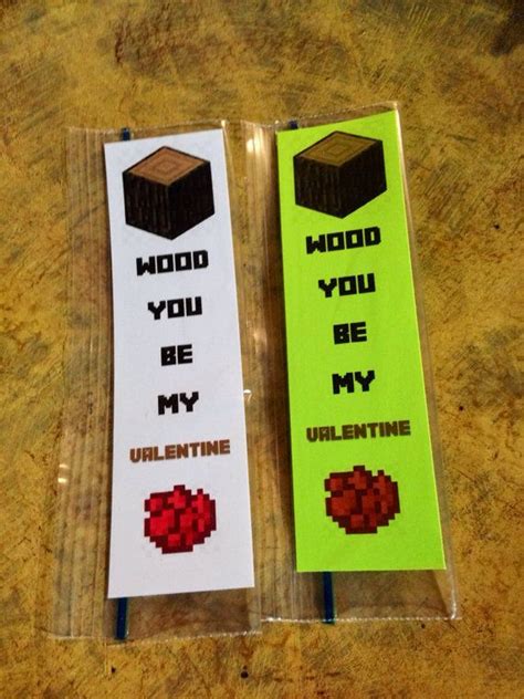 minecraft valentine bookmarks creeper by