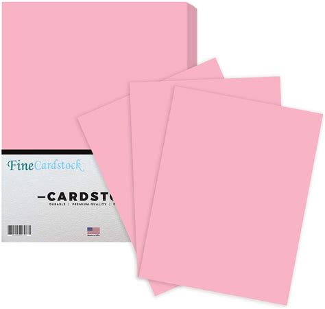 Pink Card Stock Paper For Stationery Art And Craft Printing And