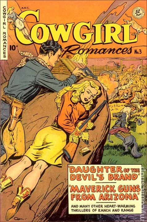 Cowgirl Romances 3 Book Cover Art Vintage Comic Books Vintage Comics