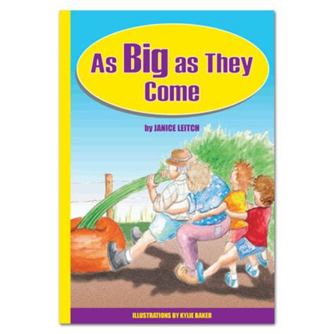 As Big As They Come Book By Janice Leitch Rainbow Reading