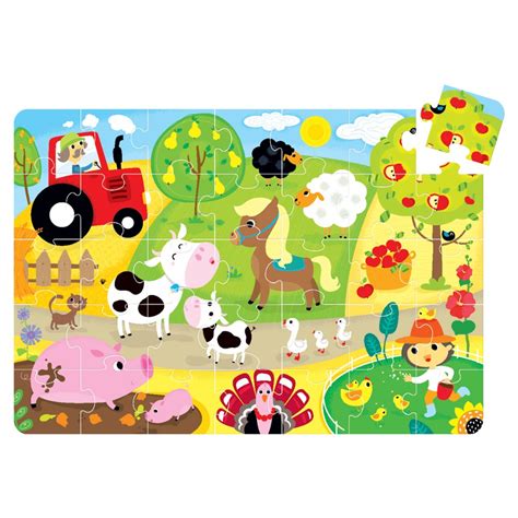 Suuuper Size Jigsaw Floor Puzzle On The Farm 35 Pieces