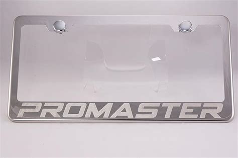Ram Promaster Laser Engraved Chrome License Plate Frame