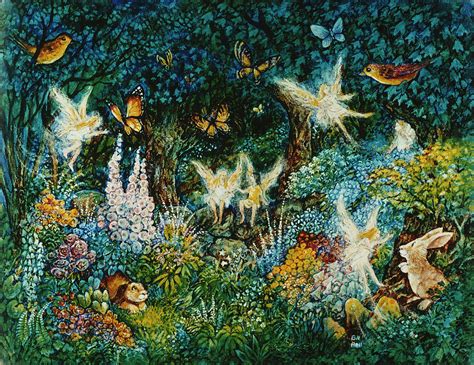Forest Fairies Painting By Bill Bell Fine Art America