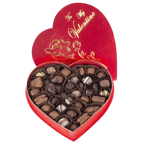 Valentines Assorted Classic Chocolates 28 Pieces In A Heart Shaped Box Valentine Chocolates