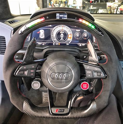 2015 Audi R8ttrs Custom Lcd Screen Shift Light Carbon Fiber Steering