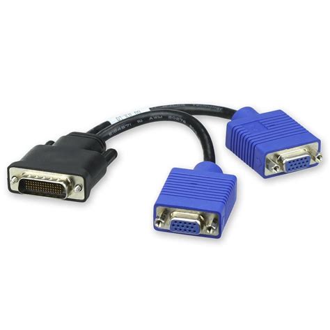 Dms 59 Pin To Dual Vga Video Cable 59pin Dvi To 2vga 20cm Dvi Video