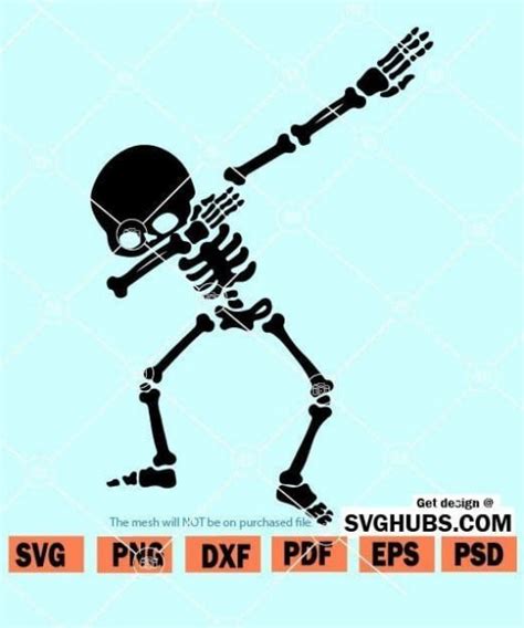 Skeleton Dabbing Svg Skeleton Dab Svg Skeleton Dab Halloween