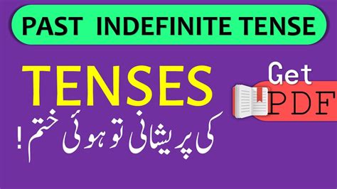 Past Indefinite Tense In Urdu With Examples Complete English Tenses