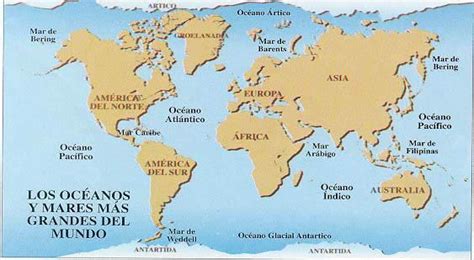 Mares Del Mundo Mapa Con Nombres Atlas Mundial De Mapa Mapa Politico