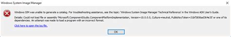 Windows SIM 无法打开带有 System BadImageFormatException 的 wim computer