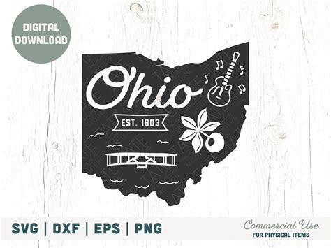 Vintage Ohio Svg Cut File Ohio Home Svg Ohio State Svg Etsy