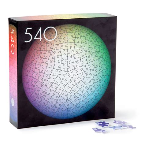 Clemens Habicht 540 Colors 3d Sphere Jigsaw Puzzle The Green Head
