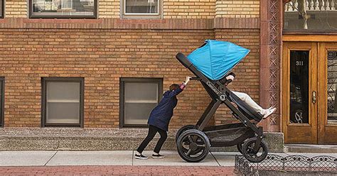Giant Adult Size Stroller Lets Parents Test Out For Babies Popsugar Moms