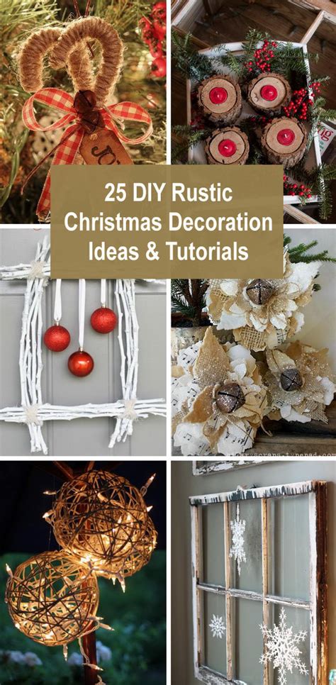 25 Diy Rustic Christmas Decoration Ideas And Tutorials 2022