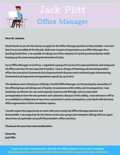 Resume Cover Letter Office Manager Workbloom S Resume Templates All