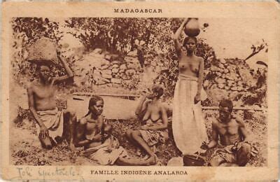 Pc Madagascar Famille Indigene Analaroa Ethnic Nude A Ebay