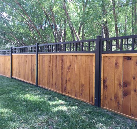 Steel Frame Fence Panels With Wood Privacy Fence Is A Unique Inside