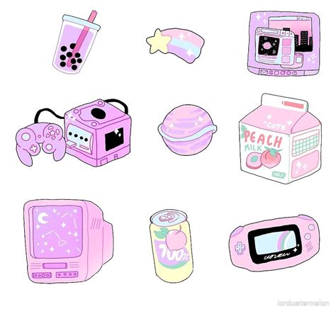 Aesthetic Stickers 1 By Lordwatermelon Aesthetic Stickers Pastel