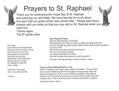 Check spelling or type a new query. Saint Raphael Messenger: Who is St. Raphael?