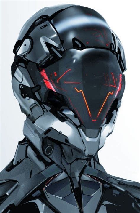 Jojo Post Digi Helm Cyberpunk Android Roboter Futuristisch