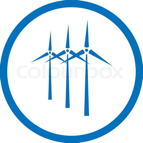 Vector Windkraftanlage Symbol Stock Vektor Colourbox