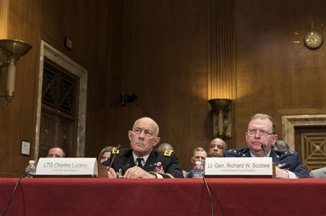 Scobee Testifies Before Senate Appropriations Committee Air Force