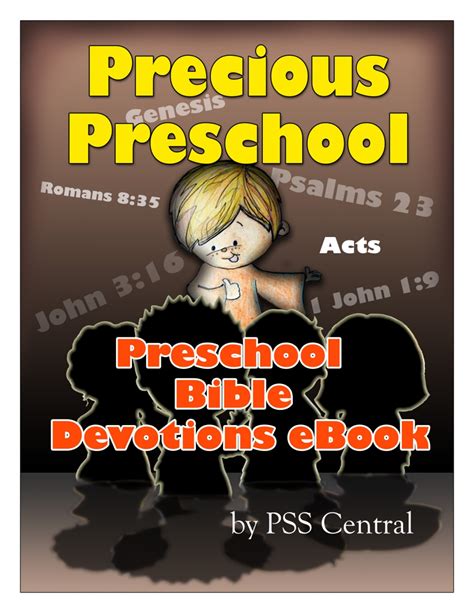 Preschool Bible Devotions Lessons For Sunday School