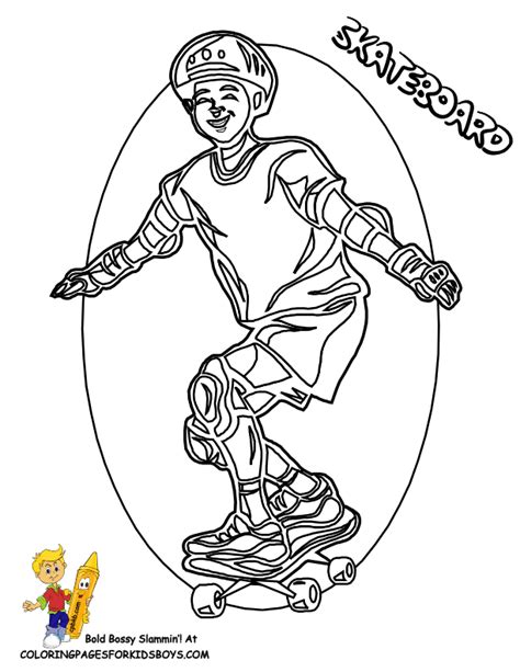 35 Dessins De Coloriage Skateboard à Imprimer Sur Page 3