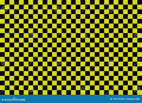 Black And Yellow Checkerboard Background Vector Ilustration Eps 10
