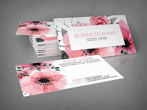 free printable floral business card template celebrityasev