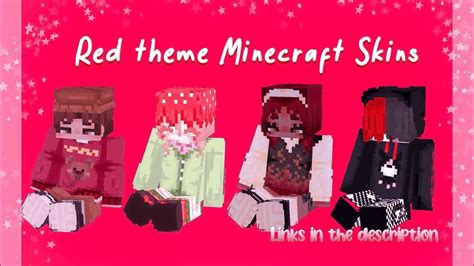 Red Theme Hd Minecraft Skins~links In The Description~aesthetic