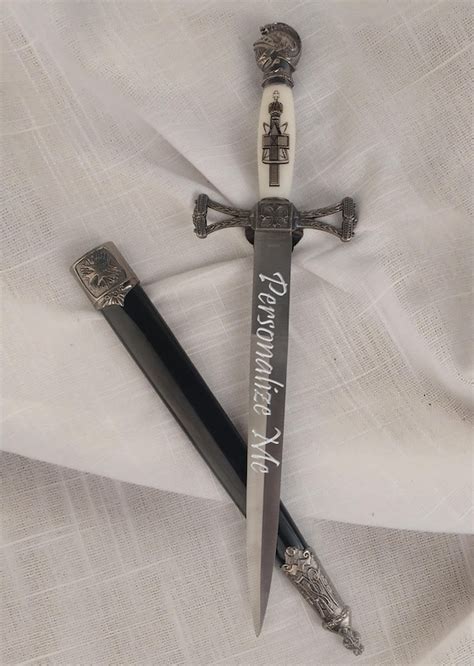 Personalized Templar Knight Dagger With Free Engraving Etsy