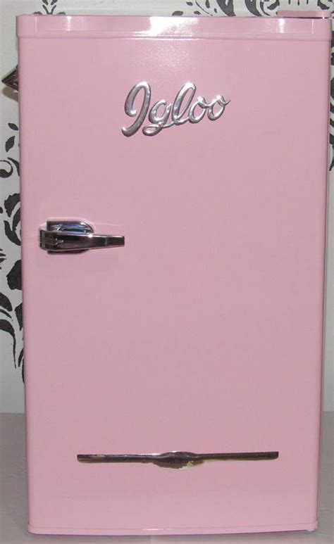 Pink Retro Igloo Mini Fridge With Freezer 3 2 Cubic Feet Pink Etsy