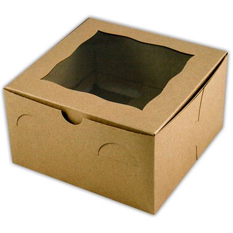 Our made in the usa cake boxes are not only manufactured by us, we ship them to you fast and we ship them free! Customised Eco-friendly Brown Kraft Cake Boxes With Window ...