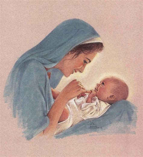 Mary And Baby Jesus Jean Keaton Art