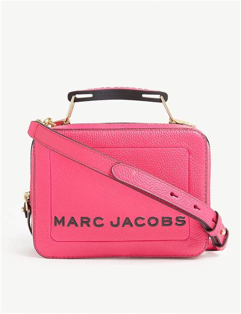 Marc Jacobs The Box Bag Leather Cross Body Bag In Pink Lyst