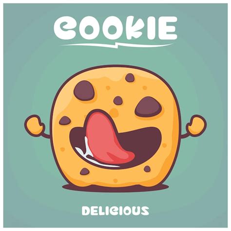 Premium Vector Cookie Cartoon Food Vector Illustration