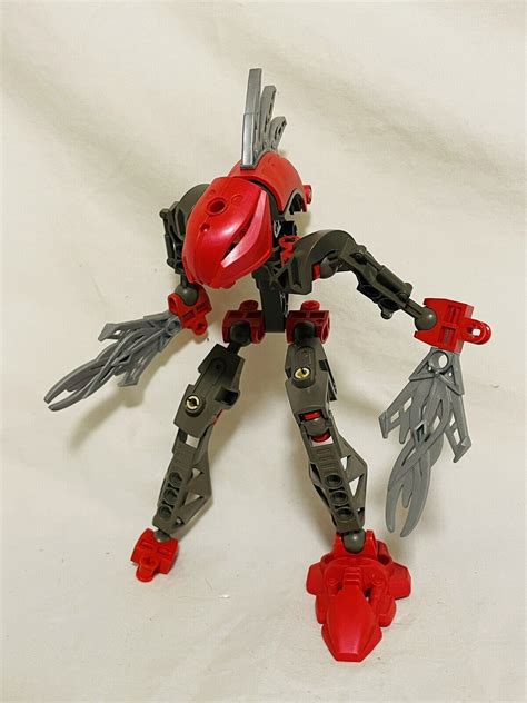 2003 Vintage Lego Bionicle Rahkshi Turahk 8592 Red Incomplete