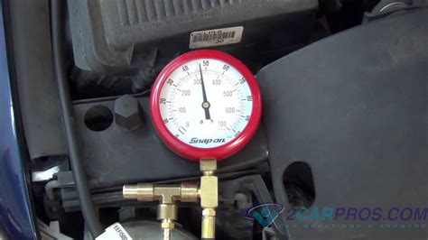 fuel pump pressure  regulator test youtube