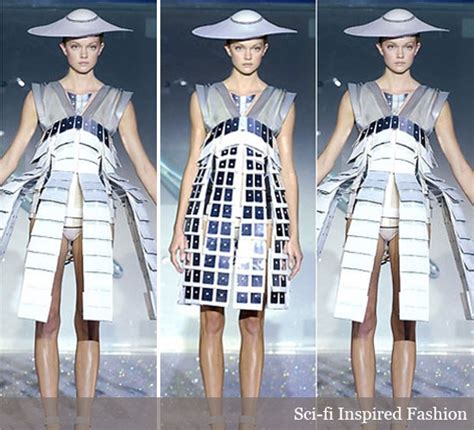 Metallic Hinged Dresses Or Skirts Technology Fashion Space Fashion