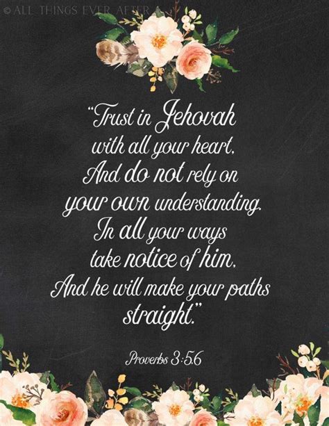 Jw Proverbs 3 5 6 Ske Graduation Pioneer Elder S Jehovah Jehovah Art Print