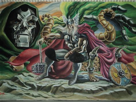 Thor And Drdoom In Thor Mangilas The Art Of Thor